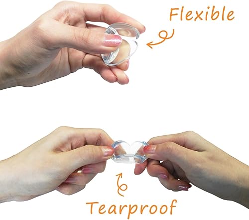 Miniatura 5 de BYETOO - Protectores de esquina de seguridad para bebés, protector transparente de esquina de borde de muebles de alta calidad con adhesivo fuerte
