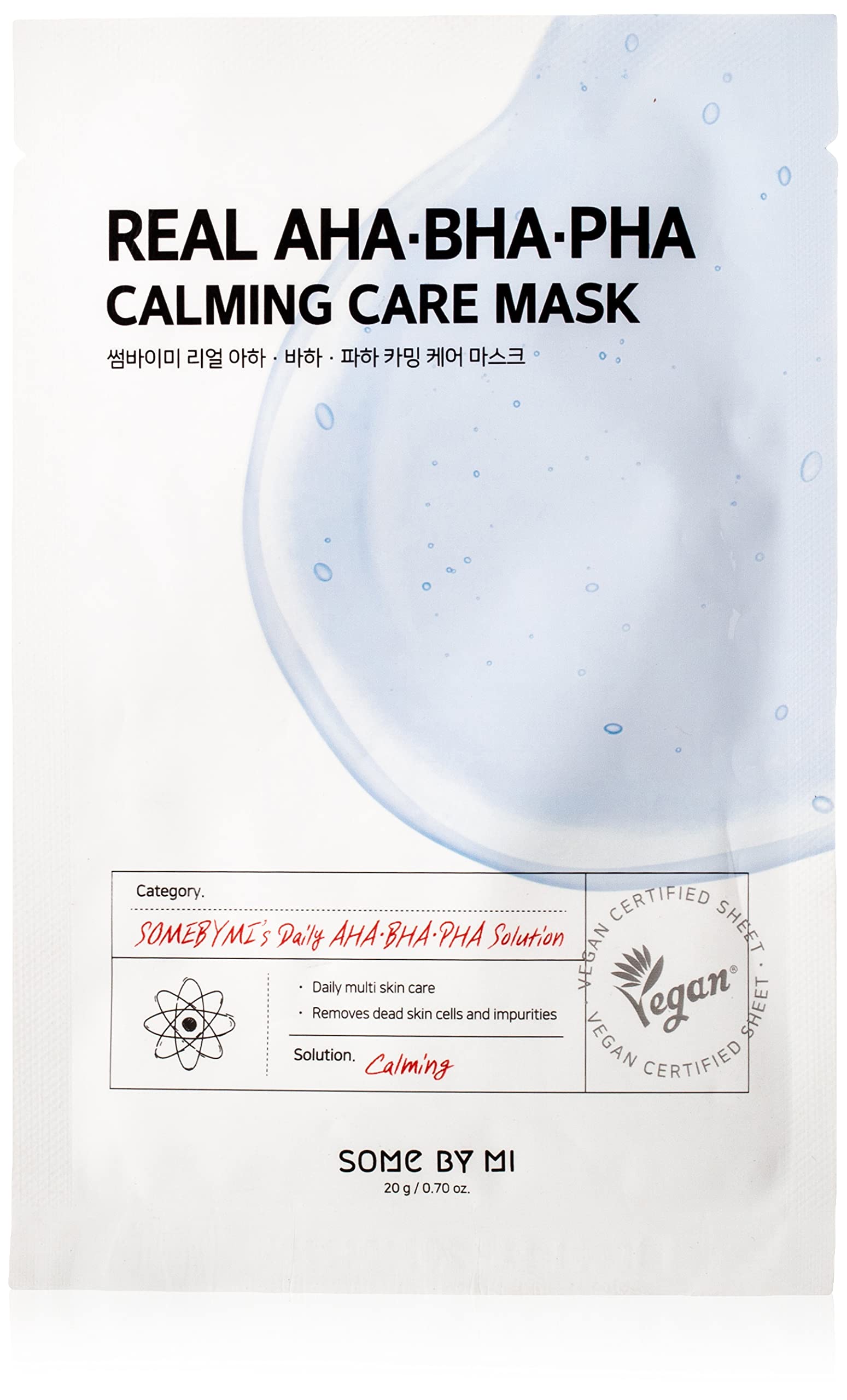 SOME BY MIReal AHA BHA PHA Calming Care Mask