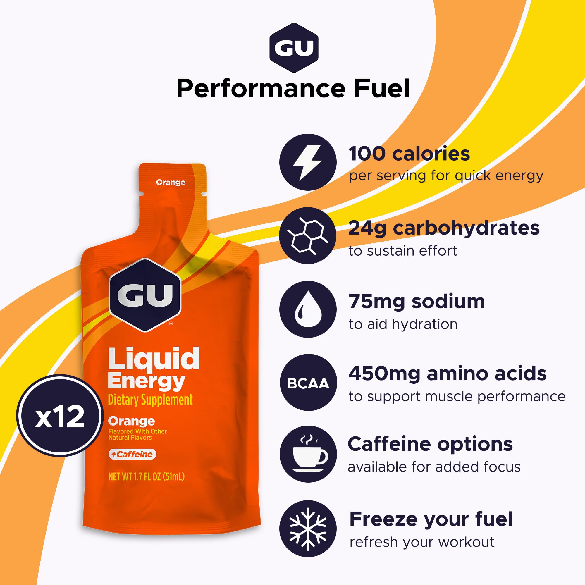 Amazon.com: GU Energy Liquid Energy Gel with Complex Carbohydrates