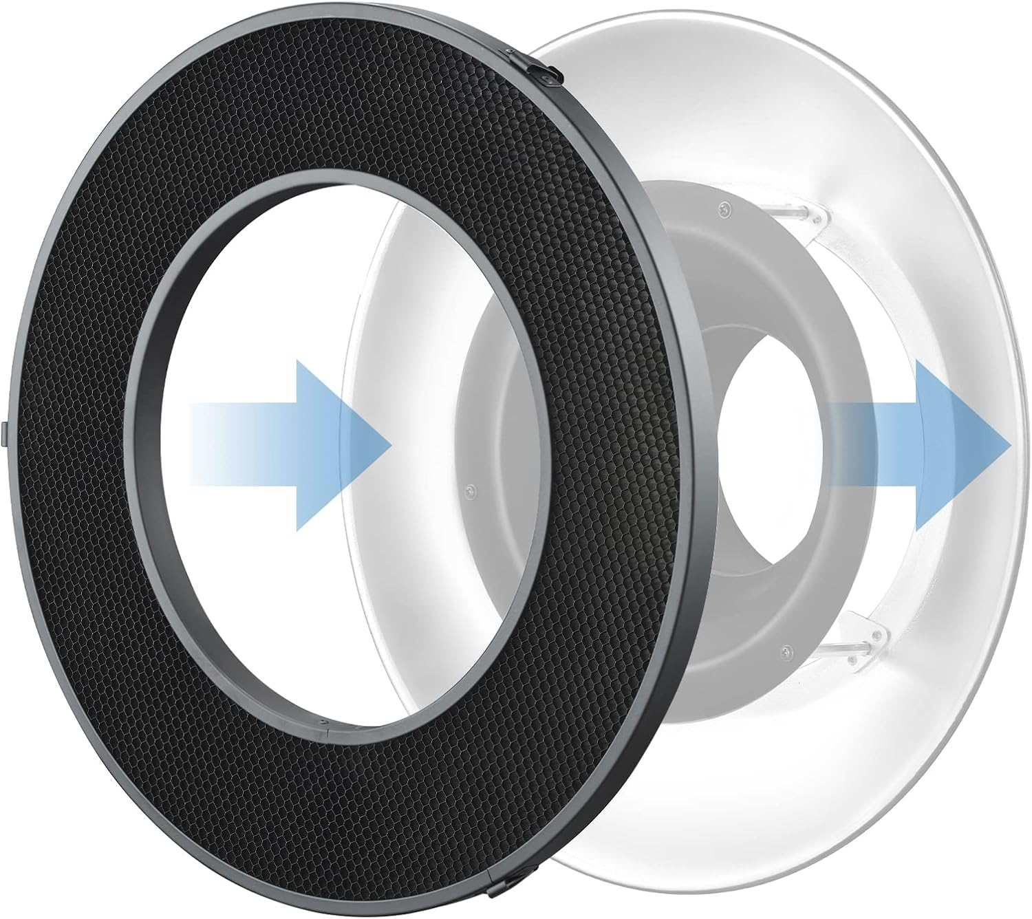 Godox Honeycomb Grid for RFT-25S Reflector,20° Photography Honeycomb Grid Accessory Attach to R200 Reflector Beaty Dish (R200-RHC20)