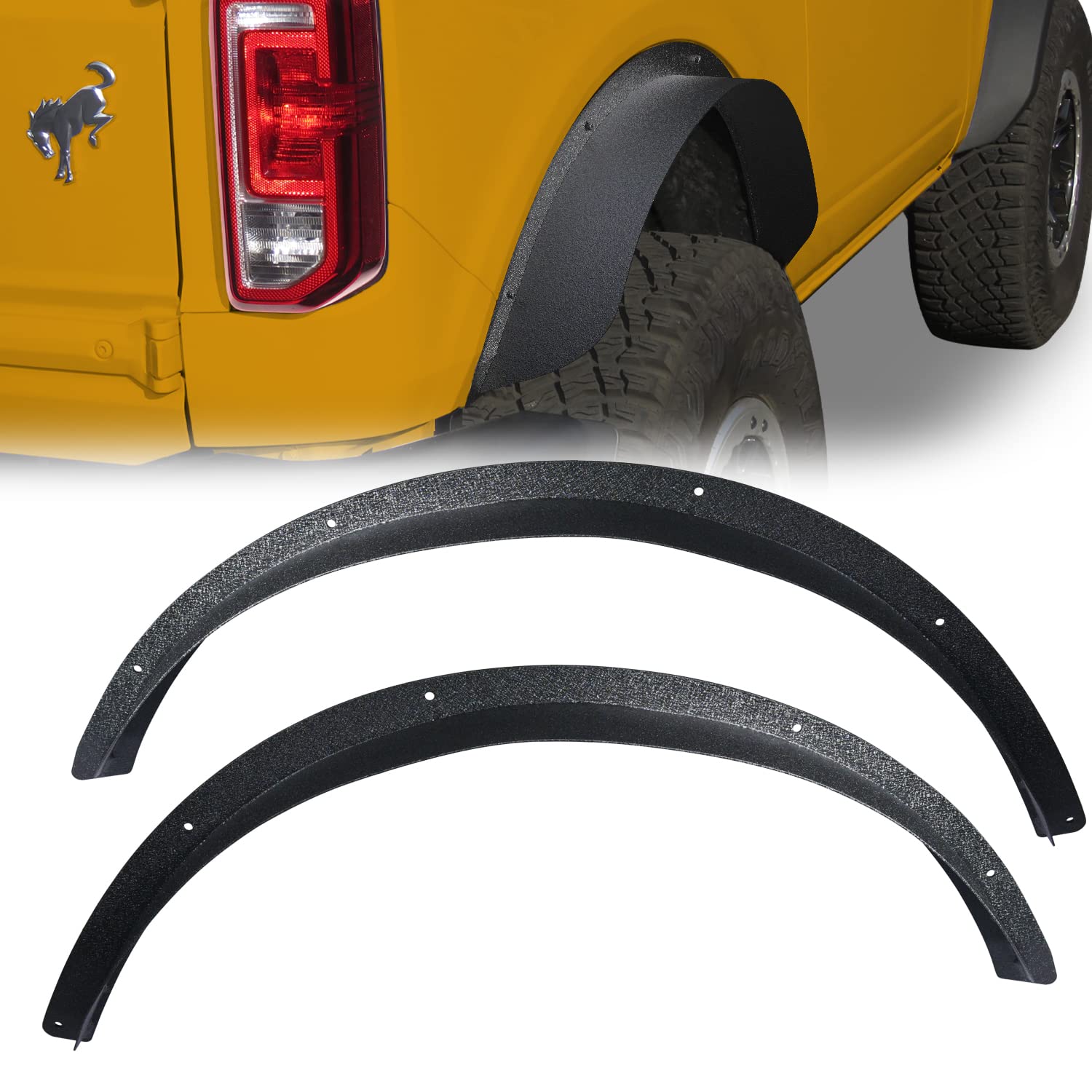 Buy RYNOSKIN Rear Fender Flares Fit 20212023 Ford Bronco 2 Door Heavy