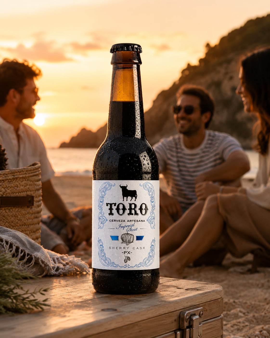 Cerveza TORO Imperial Stout Pedro Ximenez - Botellas de 33 cl. Cerveza Artesana Pilsen (11% alc. vol.). (24)