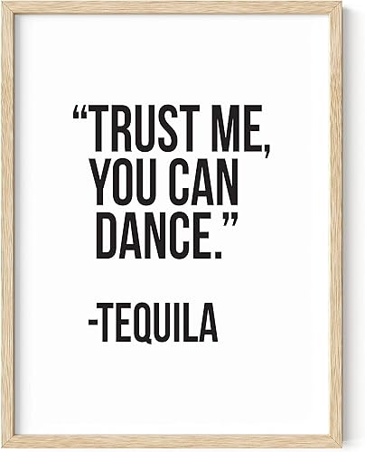 RipGrip Divertida decoración en blanco y negro, decoración de bar, accesorios de dormitorio universitario y divertida decoración de bar, citas de