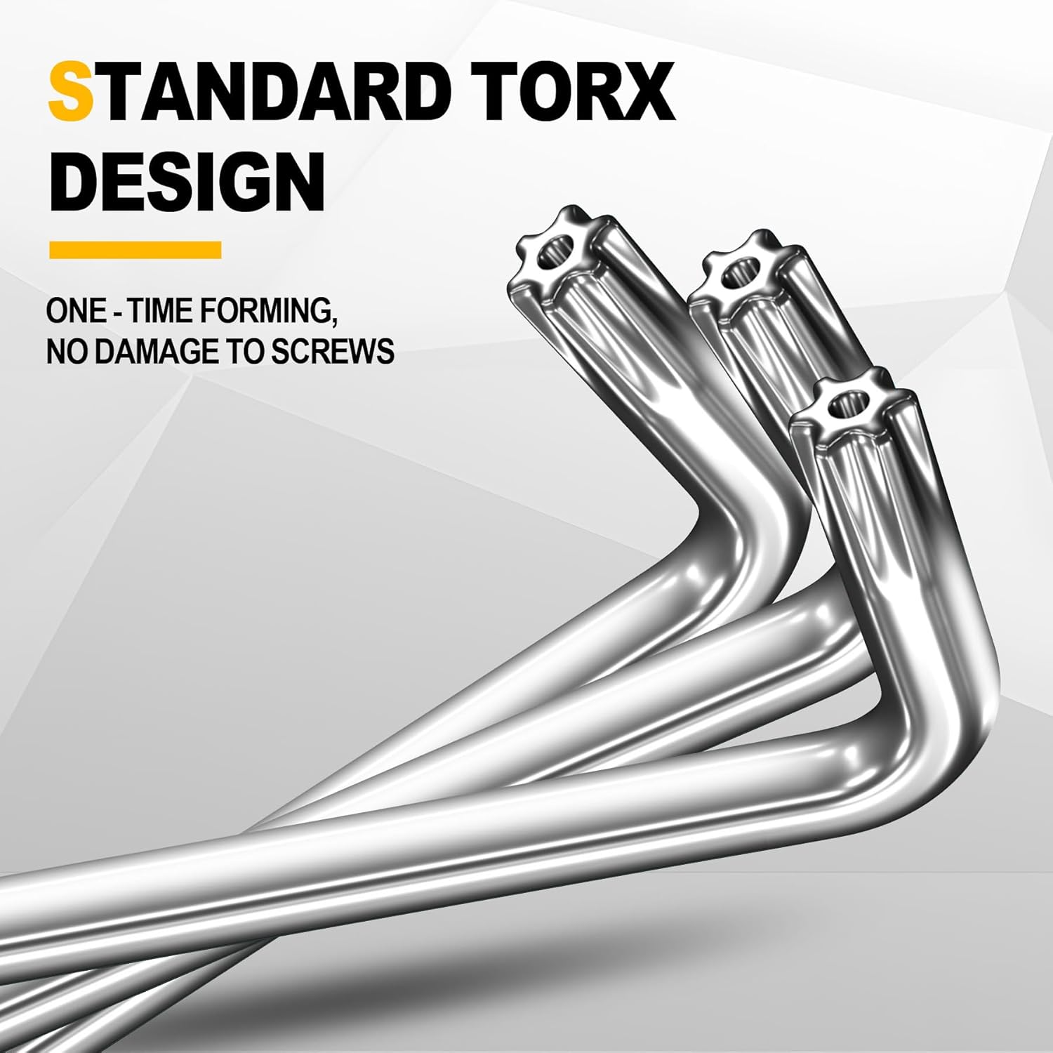 Torx Screwdriver Set, 9 PCS Hex Key Allen Wrench Set Tamper Proof Star Bit Driver Kit with Pin Hole, Cr-V Alloy Steel, Metric (T10-T50) for Automotive, Electronics, Furniture, Machinery Repair