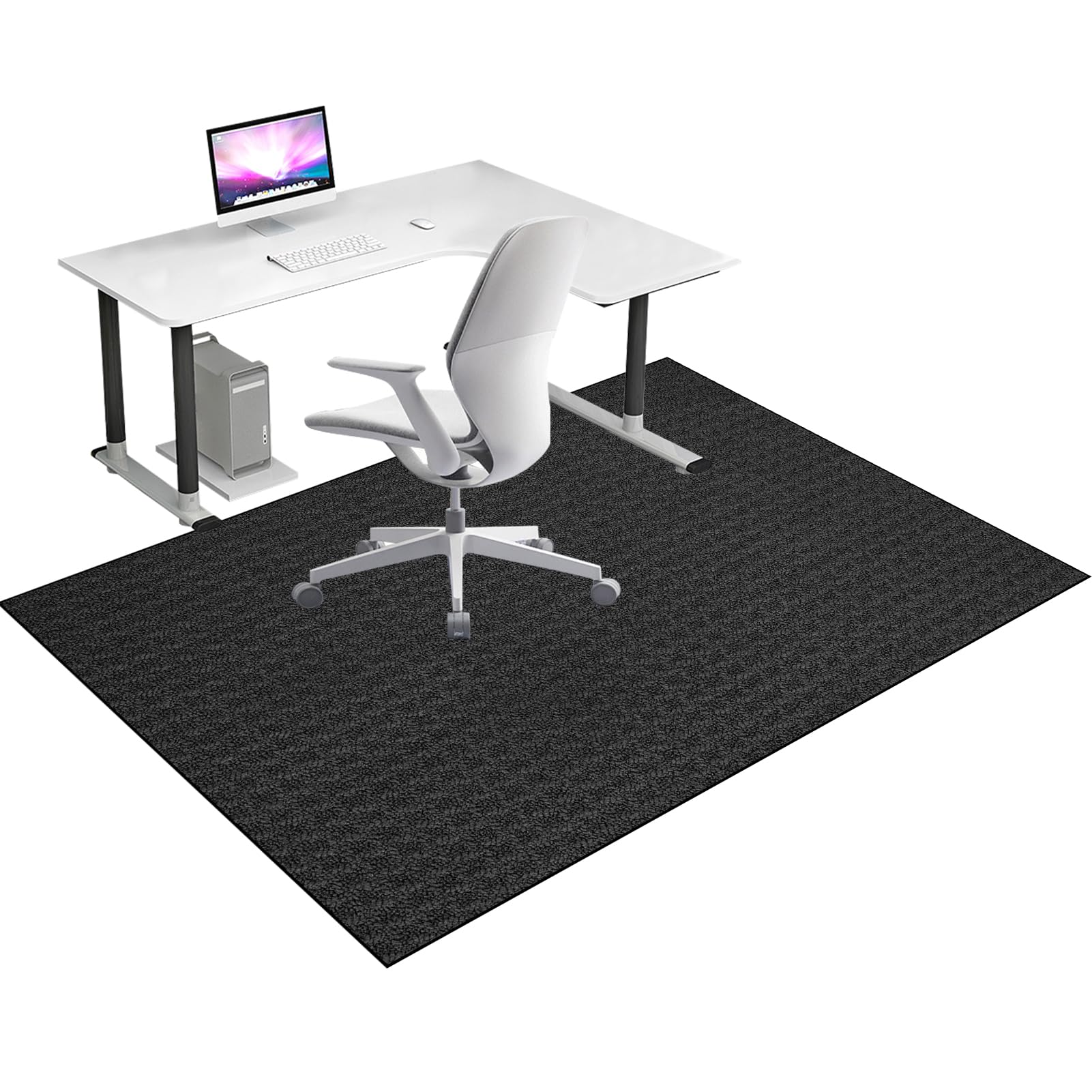 Heavy Duty Office Gaming Chair Mats for Carpeted and Hardwood 120 x 160 cm Floor Carpet Protector Chair Mat for Home & Office Floor Mat for Office Chair Anti-skidding Desk Chair Mat for Rolling Chair