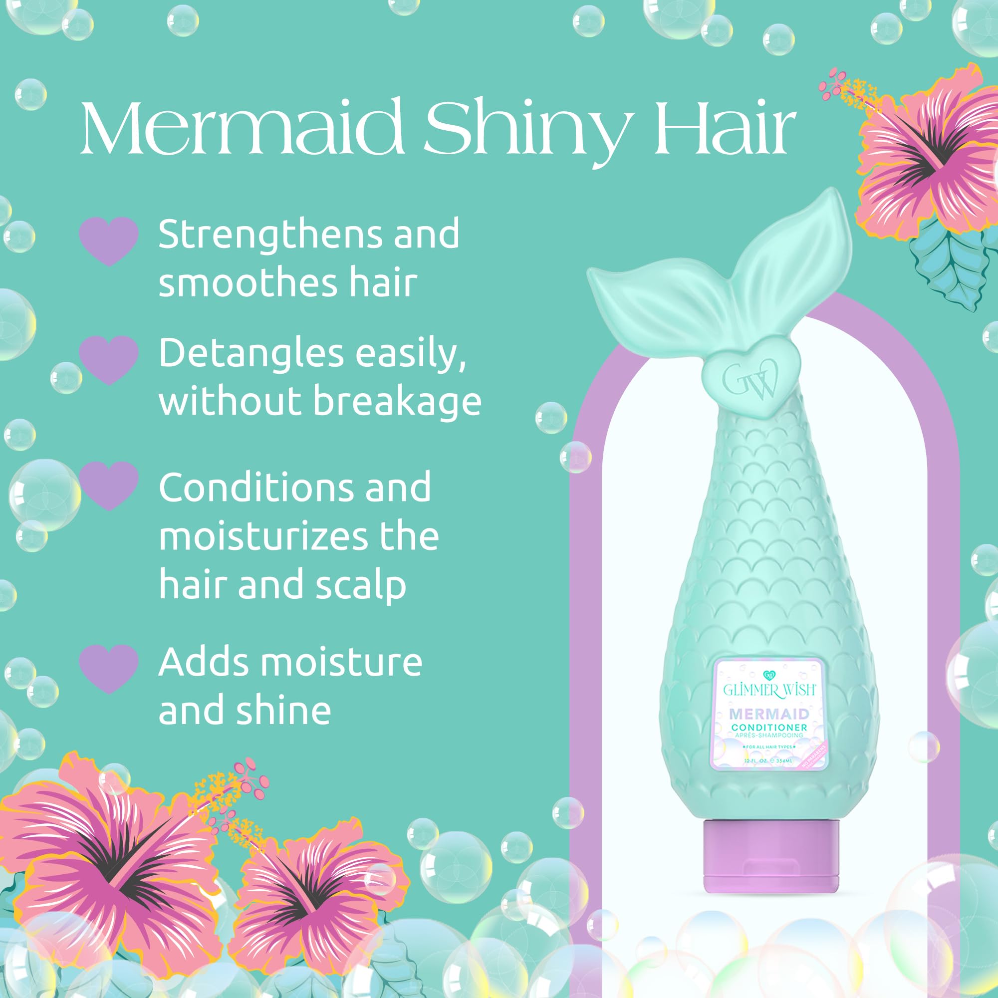 Glimmer Wish Unicorn Kids Hair Care, 12 Fl Oz