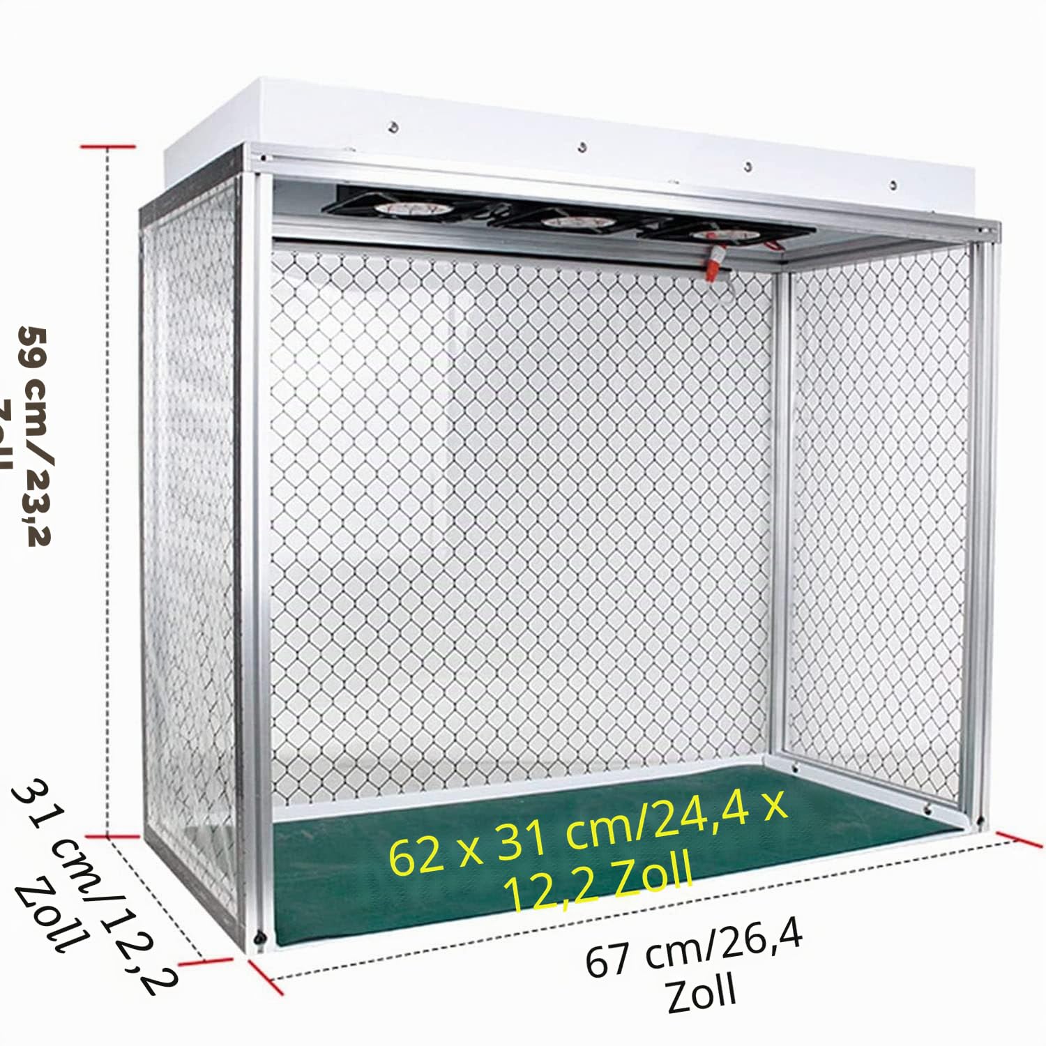 Laminar Flow Hood Fan Filter Unit Reinraum FFU mit HEPA-Filter Reinheitsklasse 100 für die Telefonreparatur im Labor