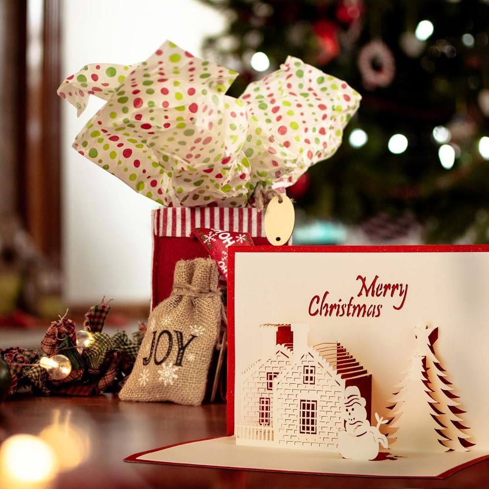 ★オーダー受付中★クリスマスカード3枚セット①★グリーティングカード★ダイカット GreetingLife(グリーティングライフ) クリスマスカード 3つ折り