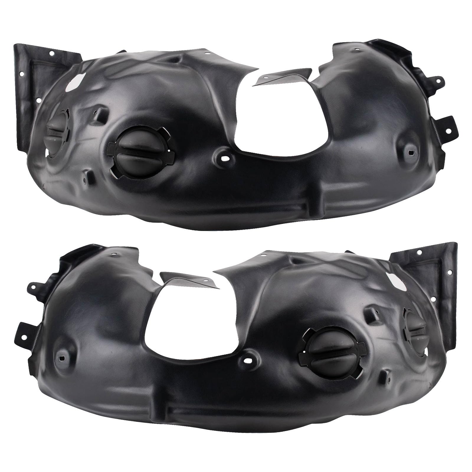 TRQ Driver and Passenger Side Inner Fender Liner Set | For 2009-2015 Mini Cooper Convertible 2011-2014 Clubman Wagon 2012-2015 Cooper Roadster Coupe