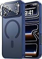 Vista 136 de Funda Magnética para iPhone Air Compatible con MagSafe Resistente a Caídas de 16 Pies Cubierta Trasera con Sensación de Piel Mate a Prueba de Golpes