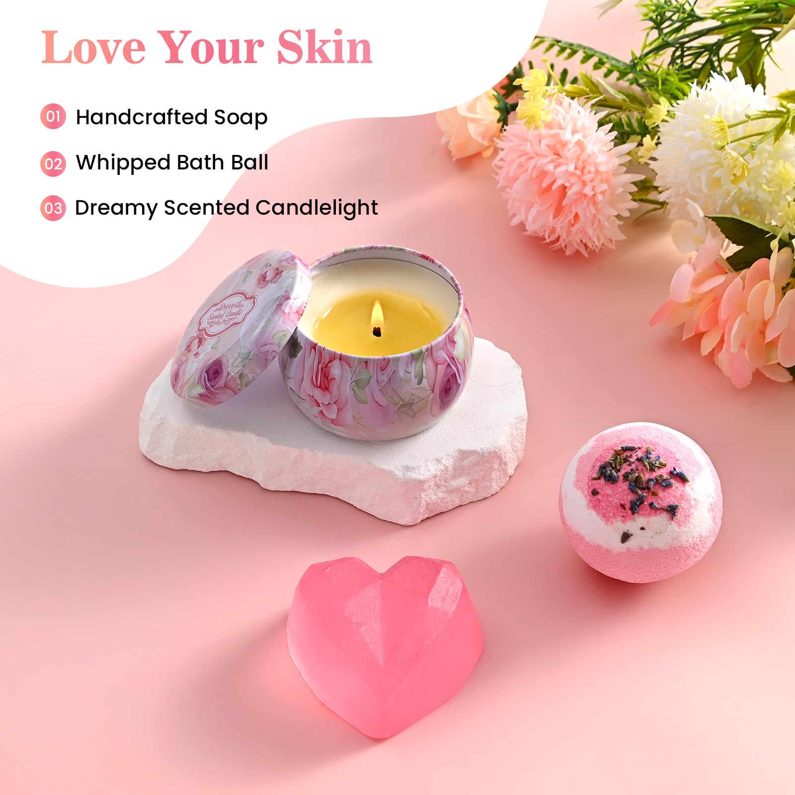 Regali per donne: compleanno, relax e riduzione dello stress, set spa con panno per il viso di lusso, festa della mamma, stagione di laurea, mamme