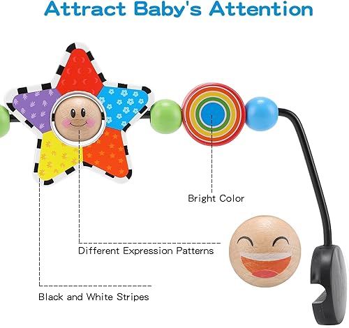 Miniatura 8 de Baby Bjorn - Barra de juguete para gorila de bebé, suave y feliz, fácil de colocar y quitar, materiales aptos para niños, diseño emocionante para