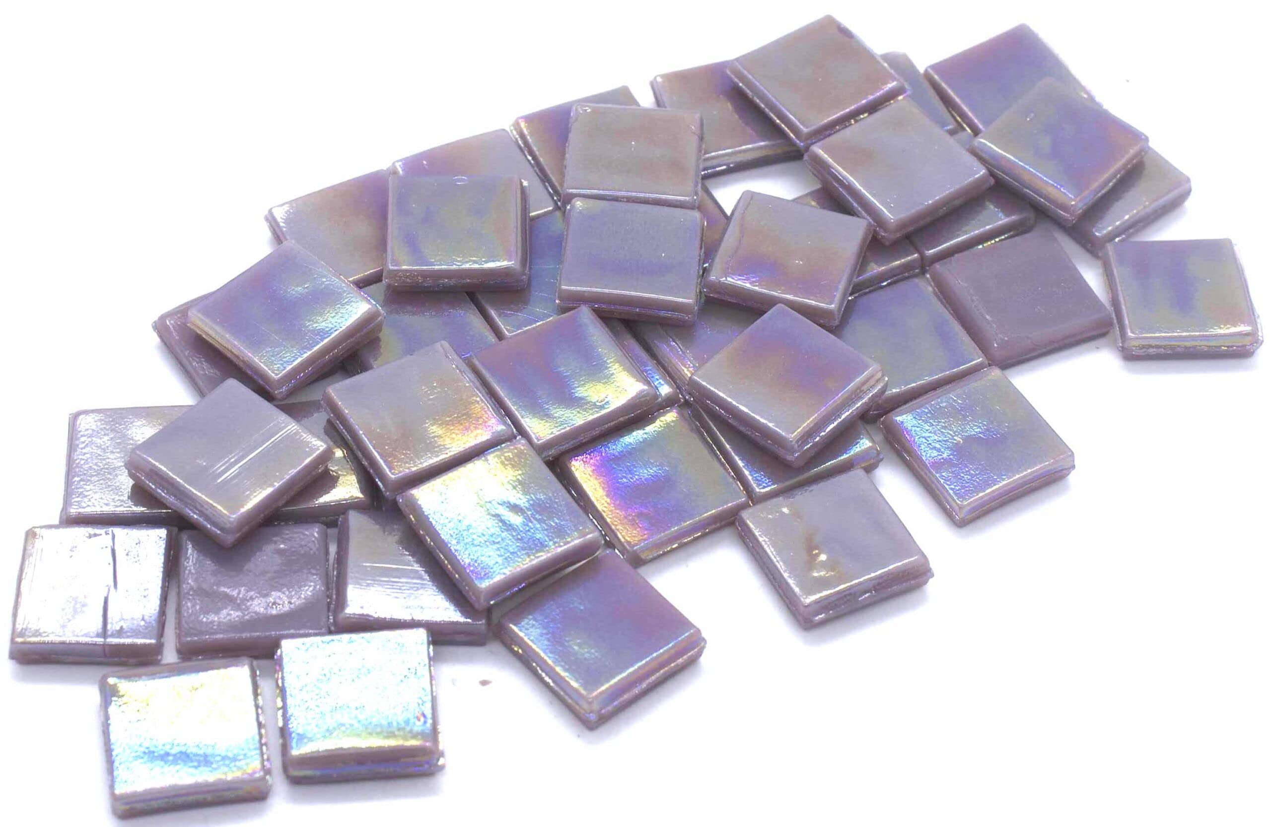 Sai Mosaic Art Coral Medium Purple HK085 Glass Mosaic 15x15mm tiles 100 gm pack-image-11