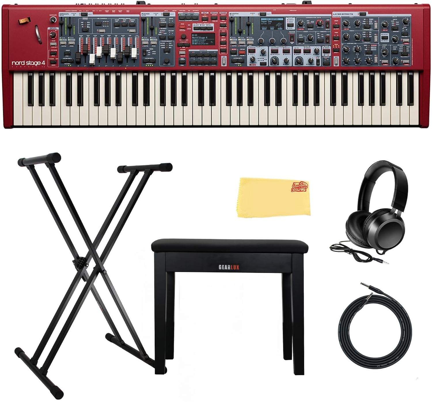Amazon.com: Nord Stage 4 Compact 73-Key Stage Keyboard Bundle with