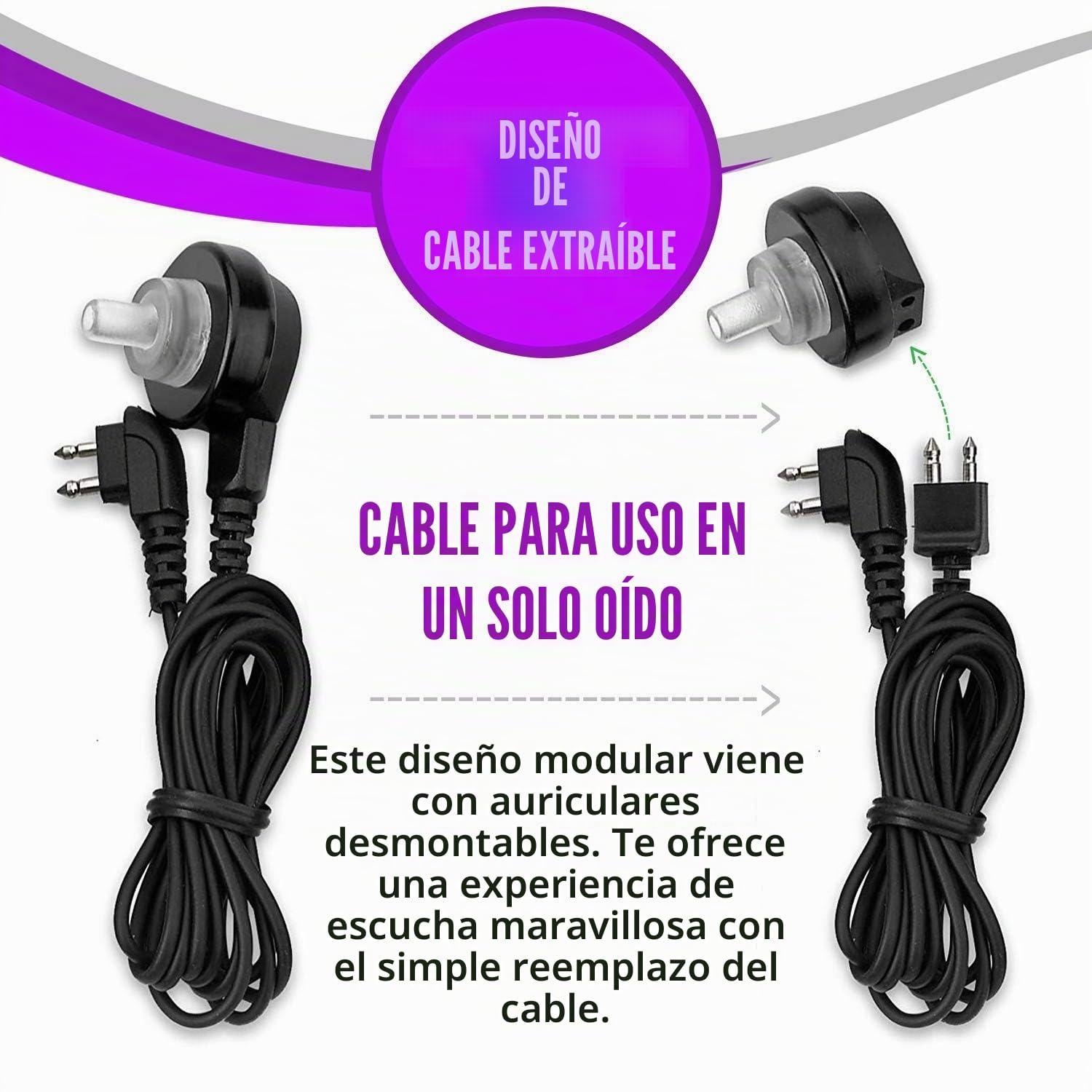 Dispositivo de mejora de voz con Duo Mic/Ear Plus Micrófono adicional y juego de auriculares, dispositivo personal de MEDca
