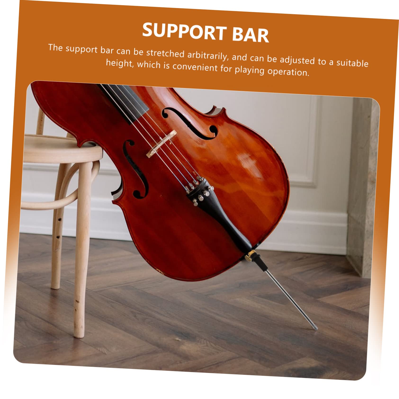 BESPORTBLE Cello Ebony Tail Post Support Rod Durable Cello Endpin Accessory for Enhanced Sound Transmission and Stability