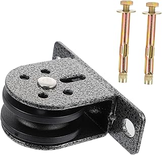 VICASKY Heavy Lifting Pulley Lift Pulley Systems Single Pulley Block Traction Wheel Pulley Block Replacement Loading Heavy Duty Pulley Workout Bearing Pulley Round Group Fitness Iron Mute