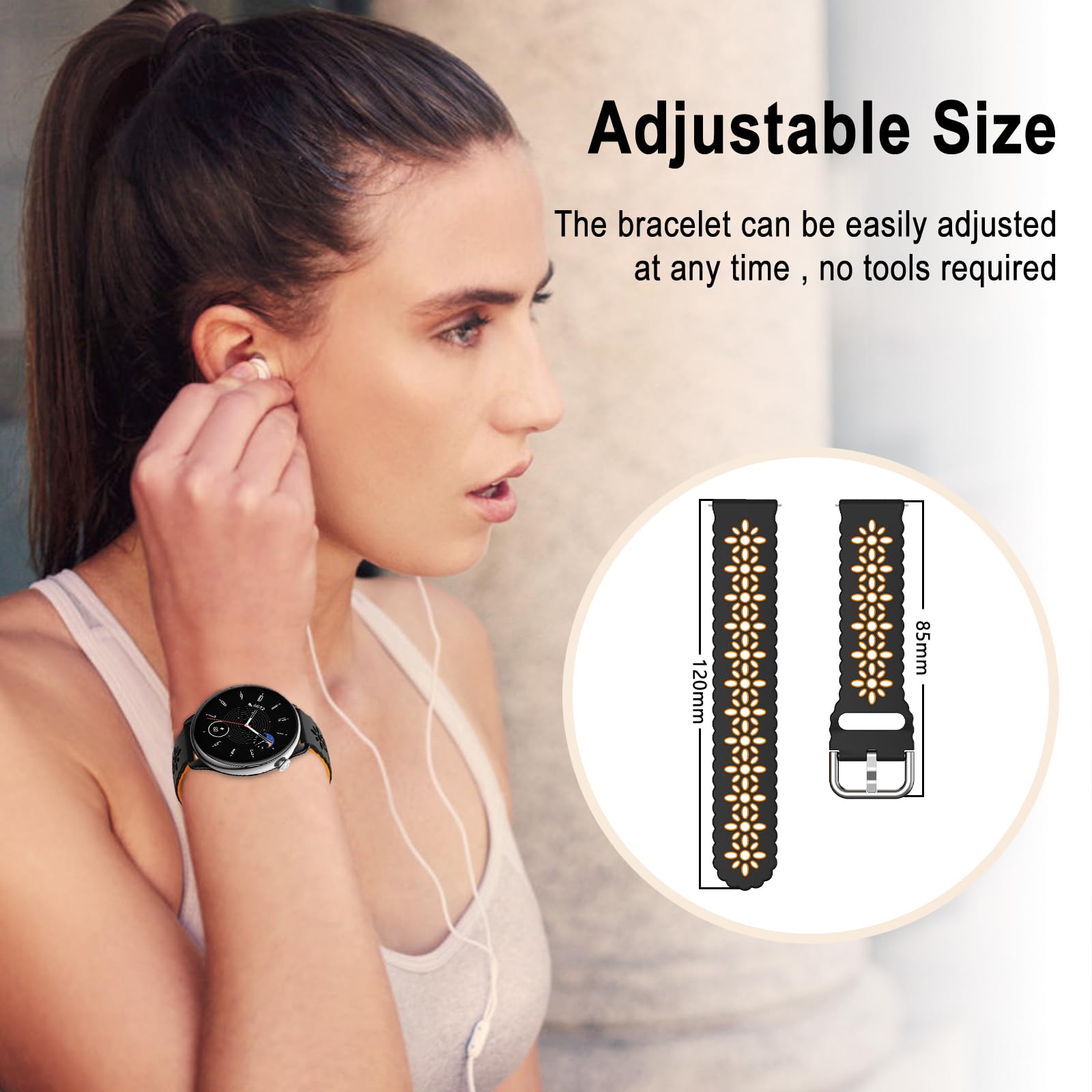 KoGiio Cuir Bracelet Copatible Avec Xiaoi Sart Band 10/9 / 8 /Xiaoi