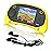 EASEGMER 16 Bit Kids Handheld Games Built-in 220 HD Video Games, 2.5 Inch Portable Game Player with Headphones - Best Travel Electronic Toys for Kids Age 3-10 Years Old Children (Yellow)