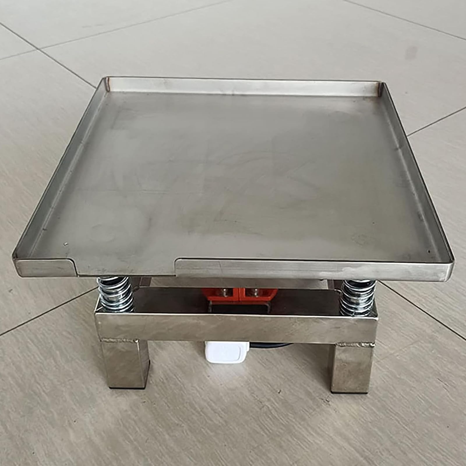 Betonowy Stół Wibracyjny - Mały Wibrator Do Testów - Mini Platforma Wibracyjna Ze Stali Nierdzewnej - Wibracje Stołu Testowego I Bloku 3000 Obr./Min,50 * 50 * 25cm-220V