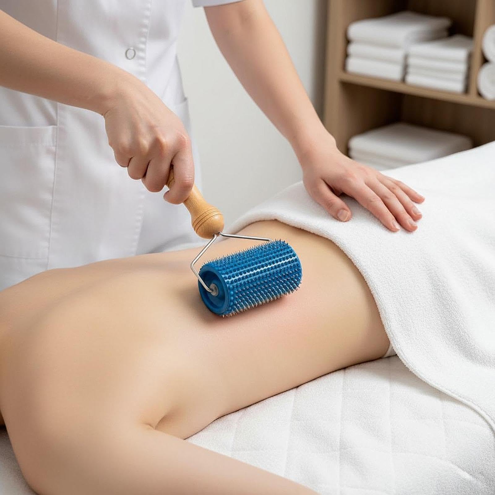 Akupunktur Massagerolle für Männer Und Frauen mit Noppen für Die Beinmuskulatur, Ideal für...