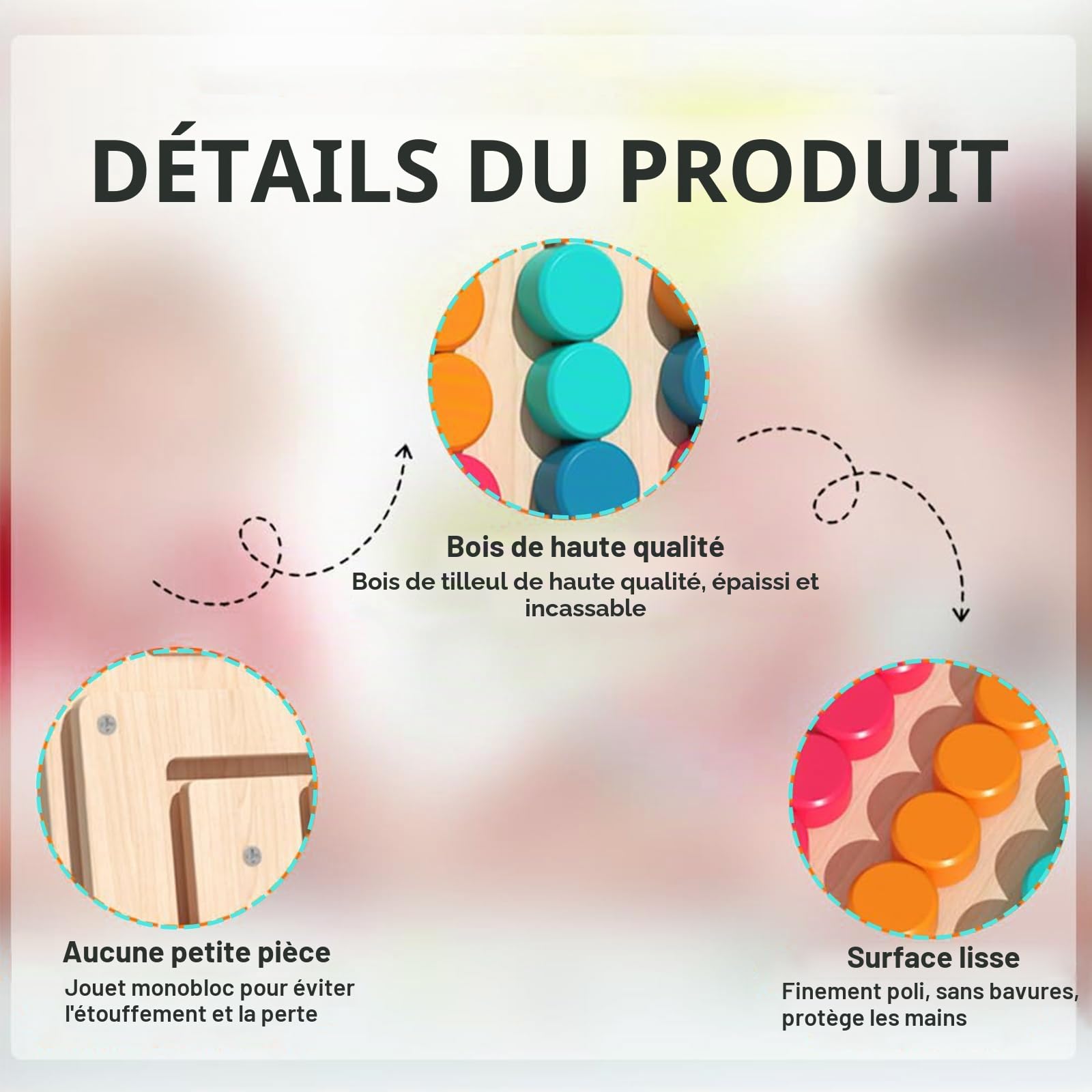 Jeu de Mémoire en Bois pour Seniors, 12 Cartes pour l'Entraînement Cérébral, Activité de Stimulation Cognitive pour Personnes Agées, Prise en Main Facile