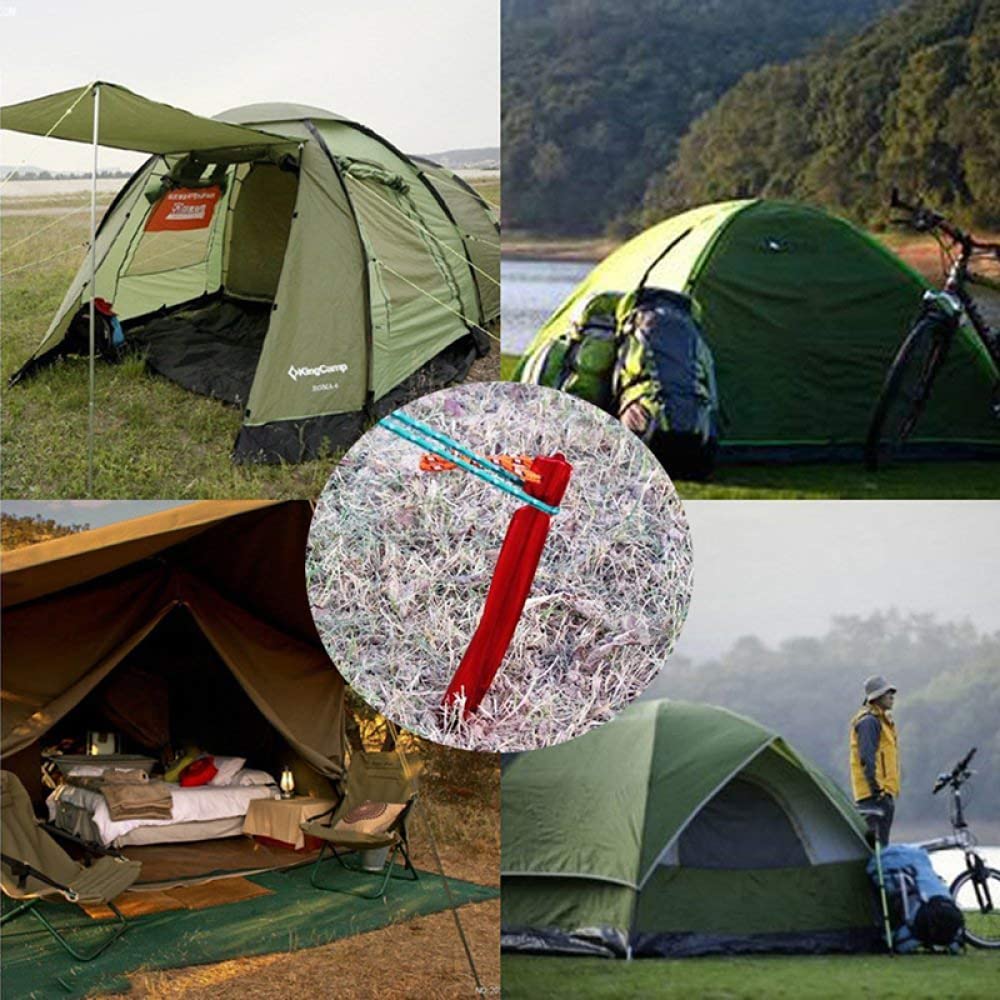 Des tentes de camping, des tentes, Piquets de tente 10 pièces piquets de tente 25cm en alliage d'aluminium piquets de tente en spirale piquets de jardin clou de sol hamac robuste Camping ( Color : Bla
