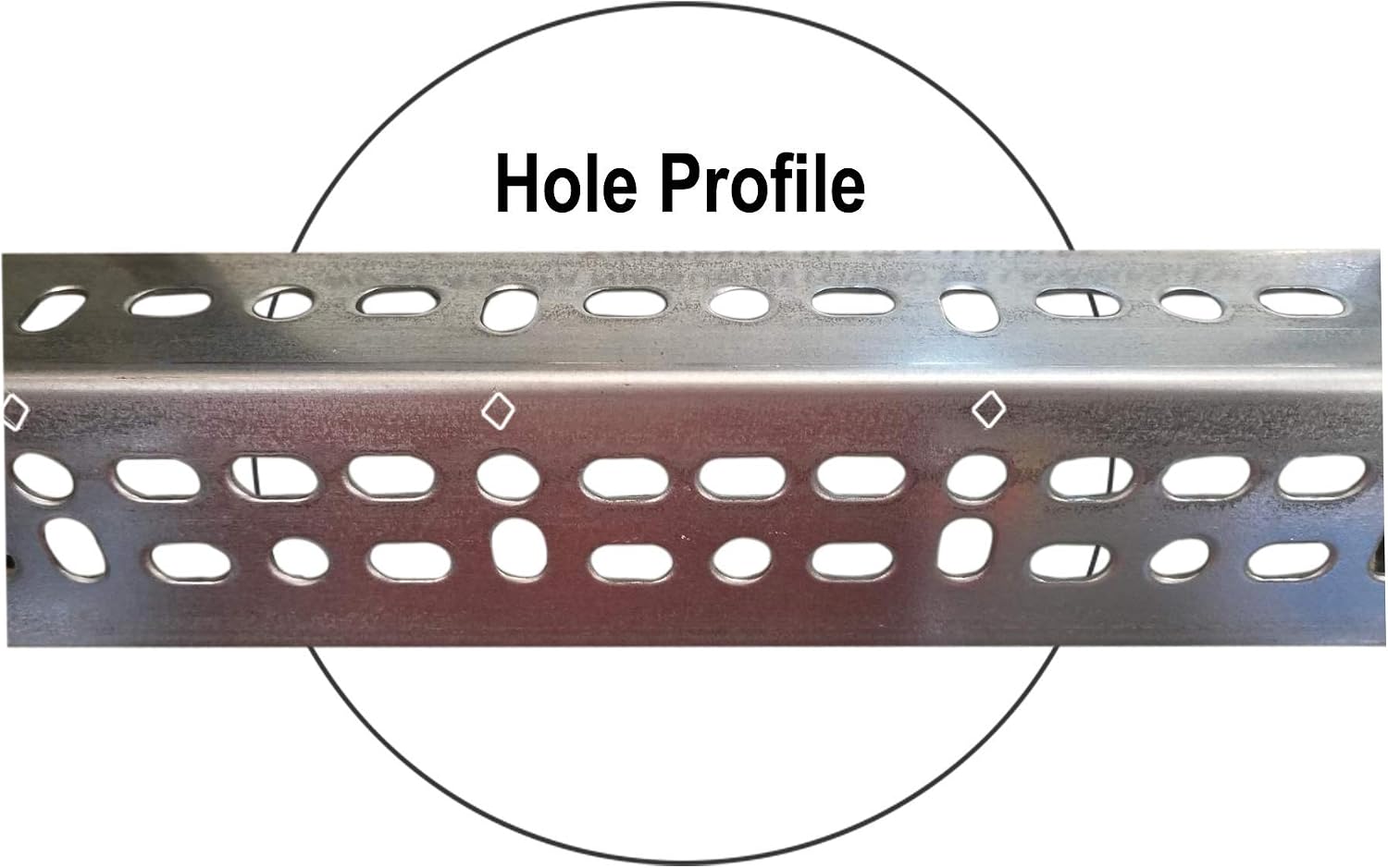 Galvanized Slotted Angle 2-1/4" X 1-1/2" X 16GA X 48" (6)