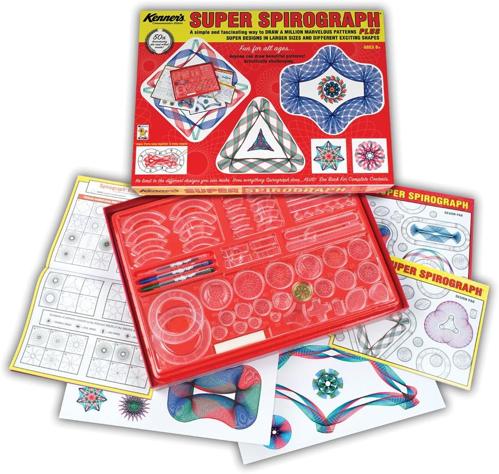 Spirograph Super Spirograph Jumbo Set, 75-Piece
