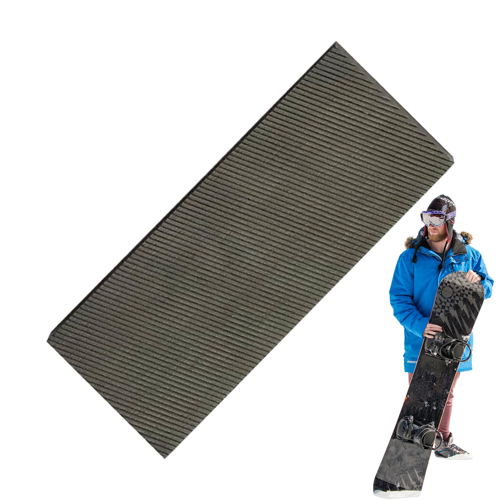 Lime d'affûtage des bords de snowboard - Ski - Biseauté 11 dents - 7 x 2,8 cm - Outil de meulage