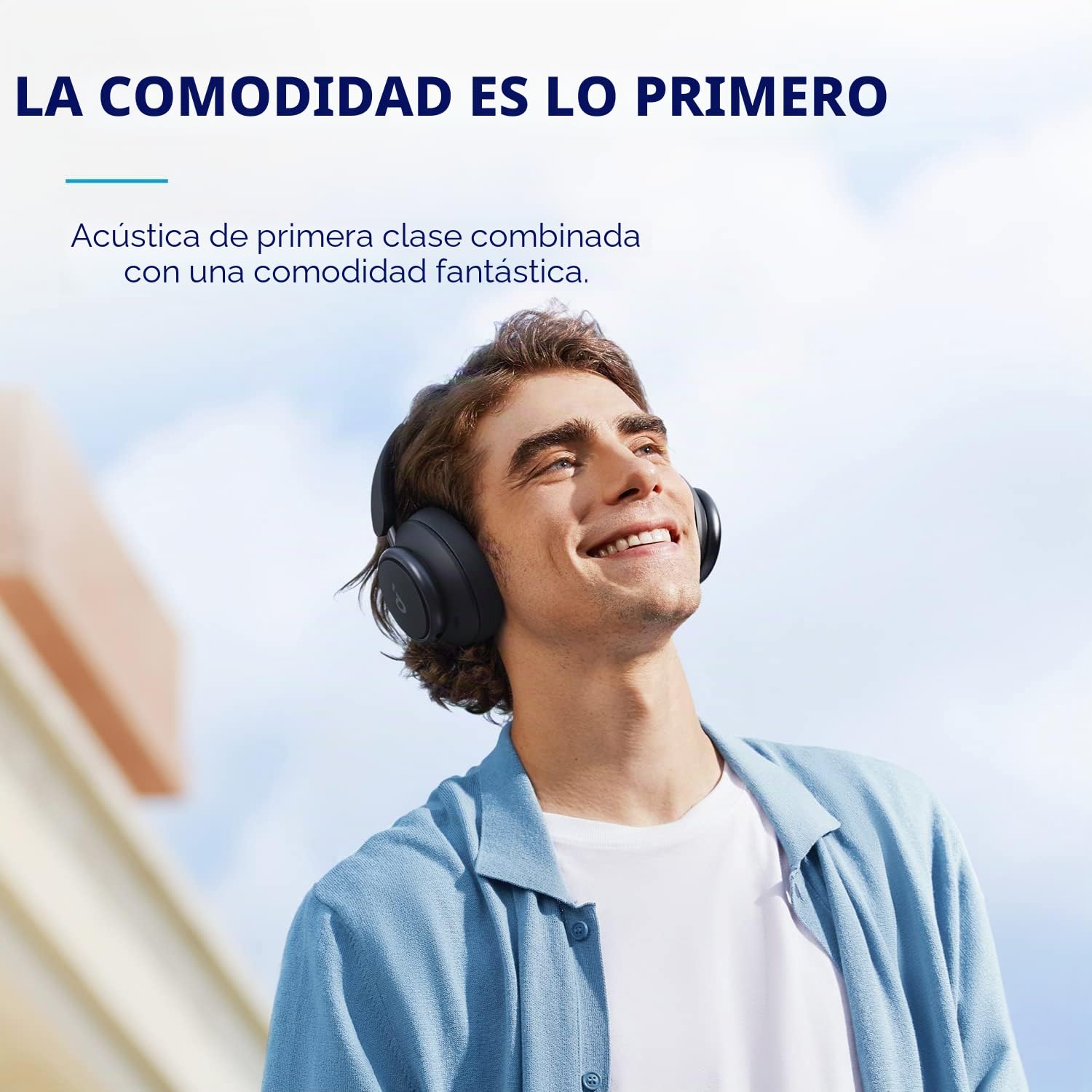 soundcore by Anker Space Q45 - Auriculares Bluetooth, cancelación de Ruido Activa adaptativa de hasta 98%, reproducción de 50 Horas, Audio inalámbrico LDAC Hi-Res,(reacondicionado)