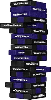 FOCO unisex adult NFL Team Logo Stackable Blocks Game, Team Color, 9-1769 US