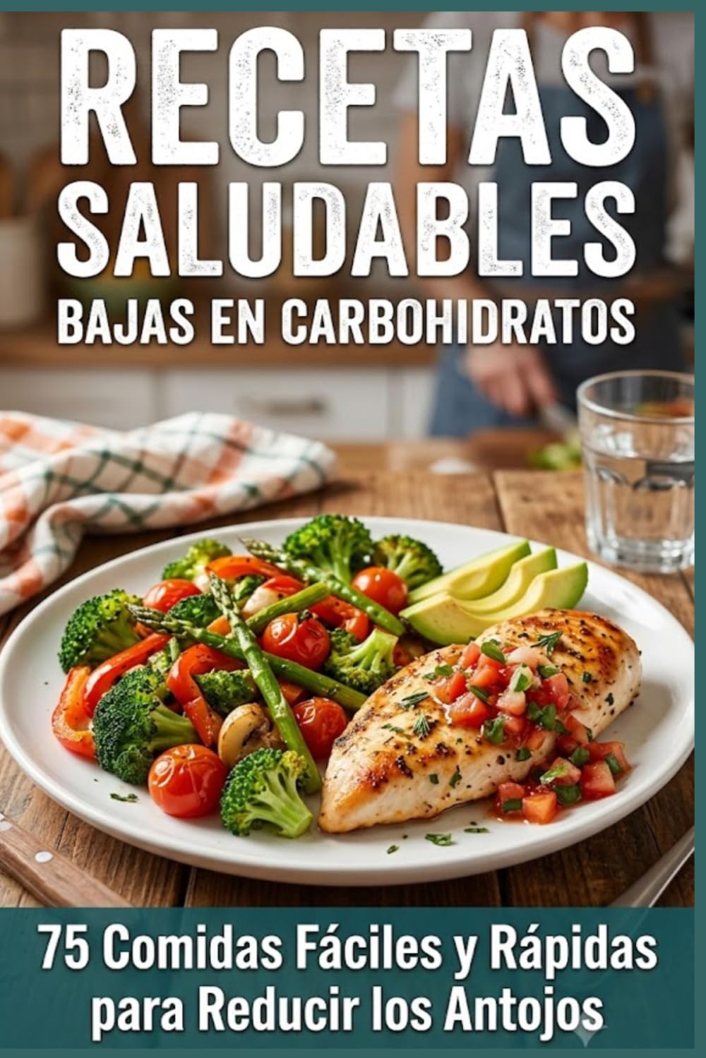 Recetas Saludables Bajas en Carbohidratos: 75 Comidas Fáciles y Rápidas para Reducir los Antojos