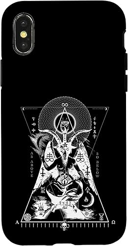 Miniatura 7 de iPhone 13 Pro Max BAPHOMET - Como arriba y abajo - Funda de geometría sagrada oculta