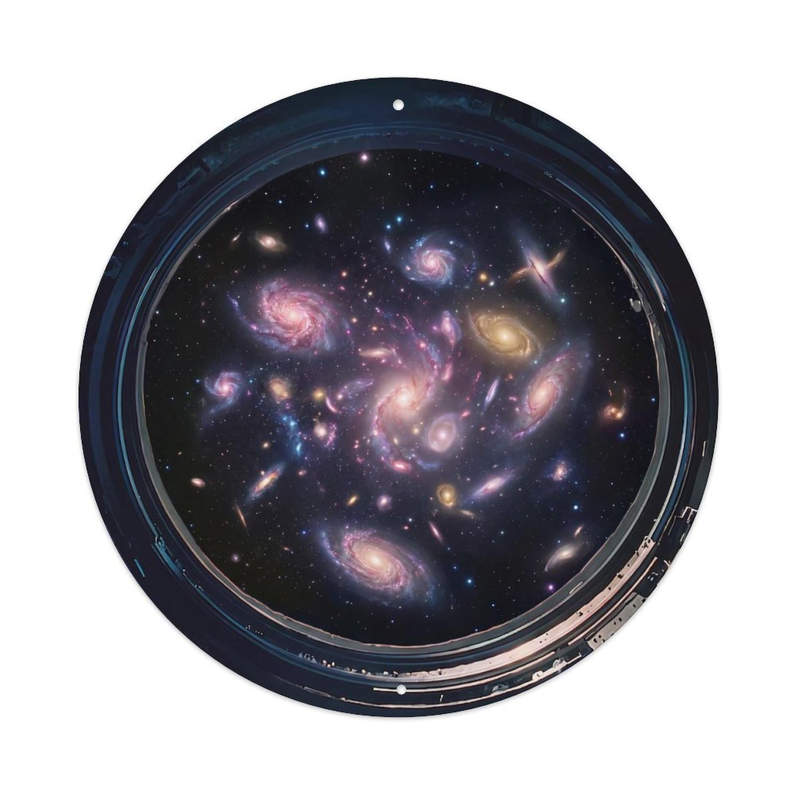 Galaxy Cluster View Metal Tin Sign