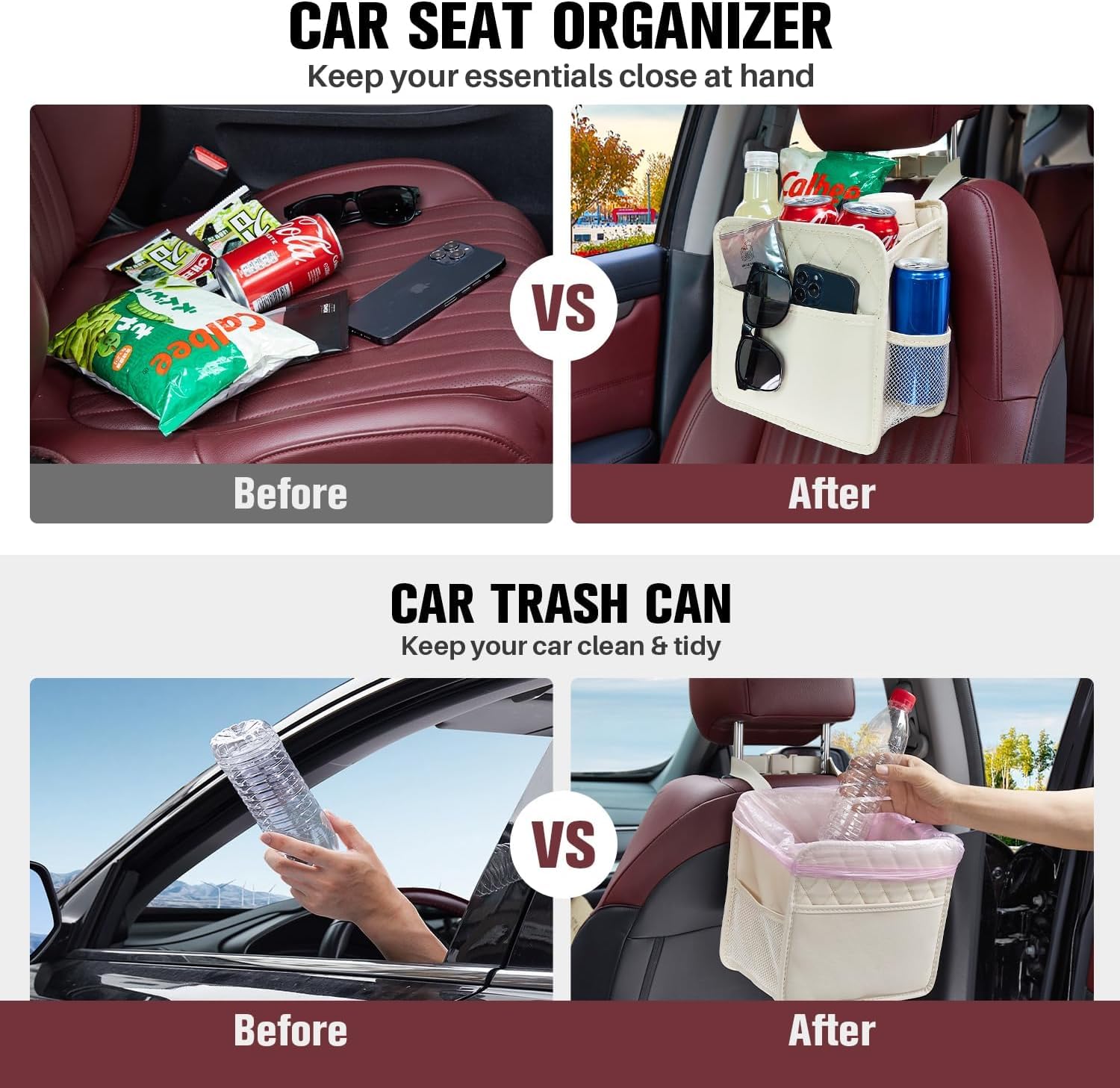 Organizador para Maletero de Coche para Kia Niro 2017-2024,Organizador para Coche Impermeables para Asientos Bolsa de Almacenamiento | organizador para maletero de coche bolsa almacenamiento el del bolsas