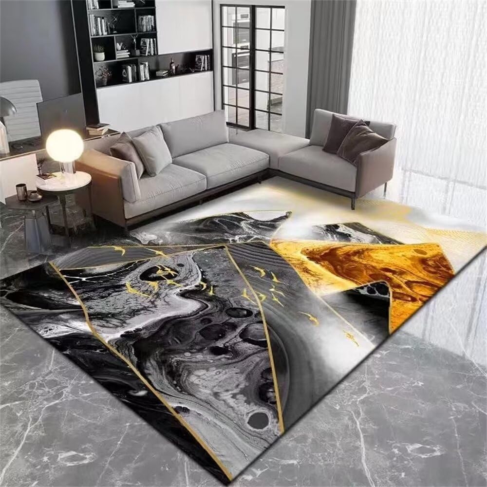 Tapis lavable de sol gris 160x230cm pour simplifier l'entretien de la salle à manger