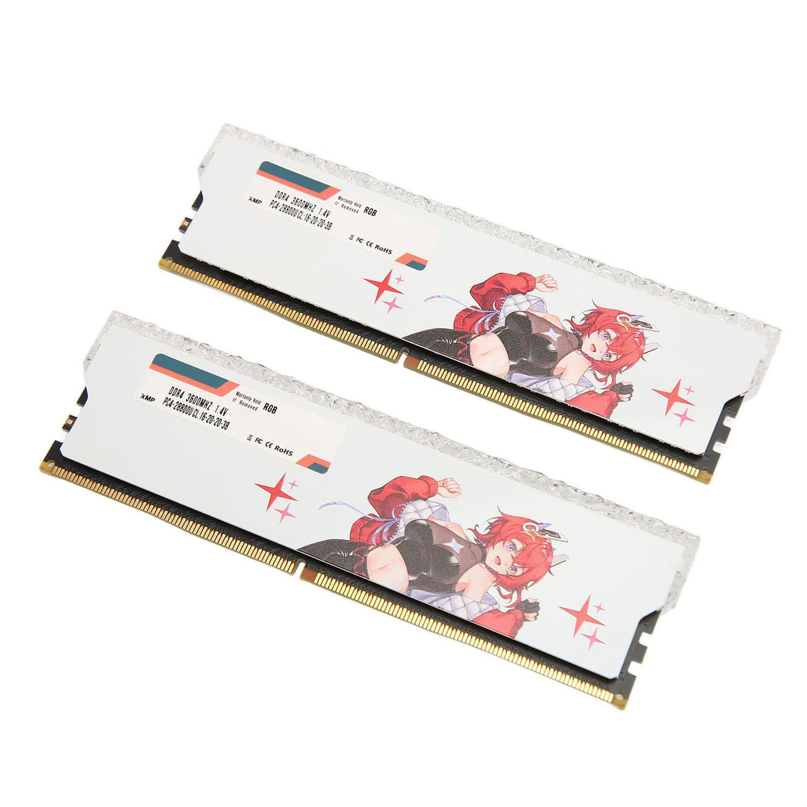 Generic Moduł Pamięci Stacjonarnej 3600 MHz DDR4 RAM CL16 20 20 38 1,35 V do Komputera do Gier Materiał: PCB, Metal 2x DDR4 RAM (32 GB (2x16 GB))