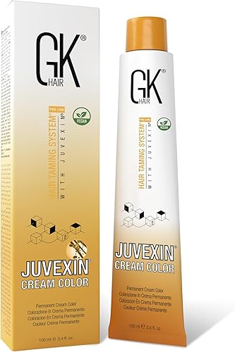 GK HAIR Color Cream 8.66 Intense Red Light Blonde – 3.4 Oz | 100% Grey Coverage 