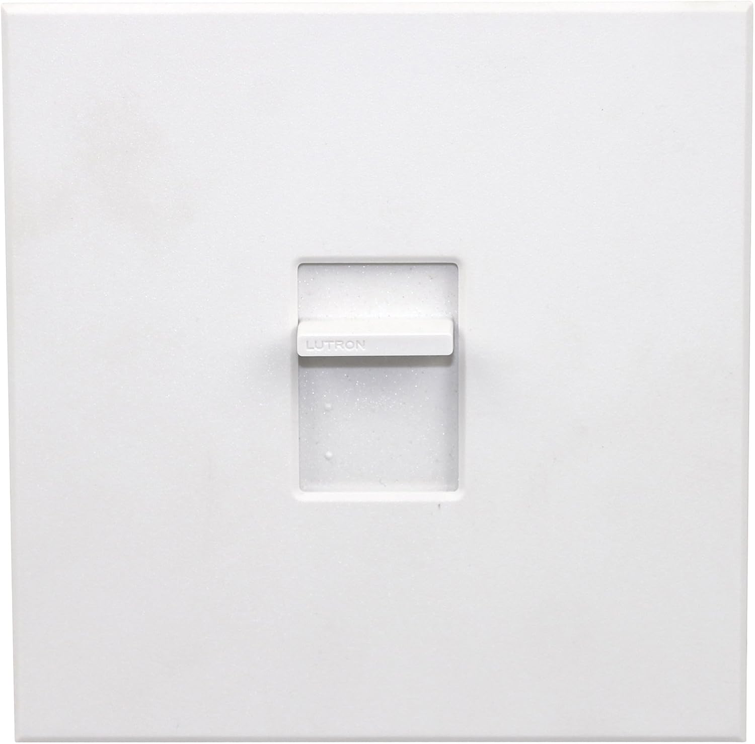 Lutron NT-1500-WH Nova T Incandescent Dimmer Single-Pole 1500W Slide-to-Off Dimmer, White