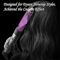 Vista 6 de Barriles rizadores de cabello de 1.6 pulgadas de largo, compatibles con Dyson Airwrap Styler, accesorios autorizables para Airwrap Styler HS01 HS05