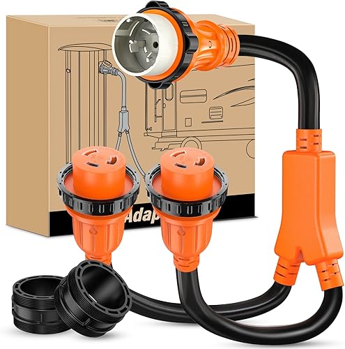 Miniatura 283 de Nilight Cable adaptador de cargador EV de 50 amperios a 50 amperios de 4 clavijas de cobre puro 250 V para soldador, conversión de enchufe Enchufe