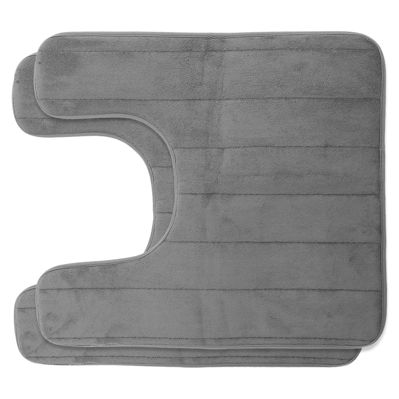 Alfombrilla de baño para sanitarios WC Hemobllo pack de 2 piezas antideslizantes de algodón