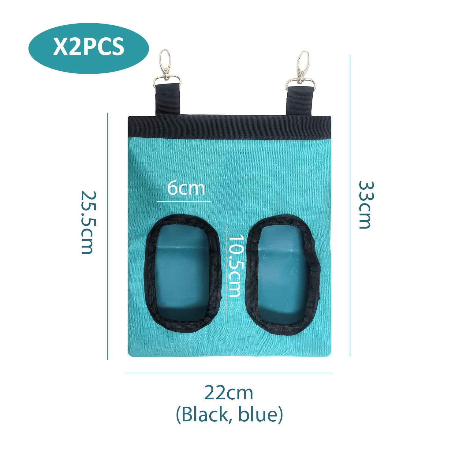 2 Pièces Sac d'alimentation De Lapin, Sac d'alimentation Suspendu, Sac d'alimentation en Tissu, Sac d'alimentation De Foin, Fournitures pour Animaux De Compagnie.