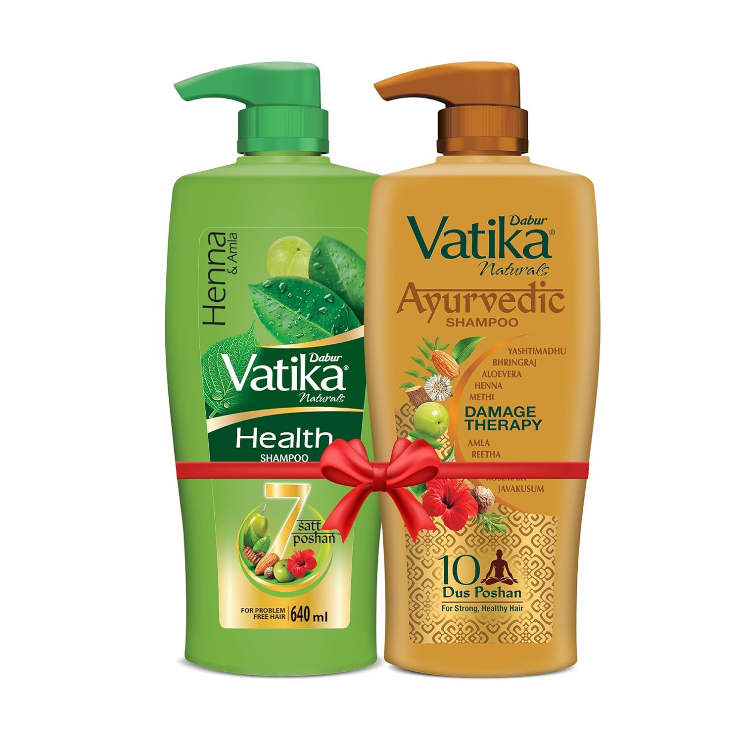Buy Dabur Vatika Ayurvedic Shampoo 640ml + Dabur Vatika Health
