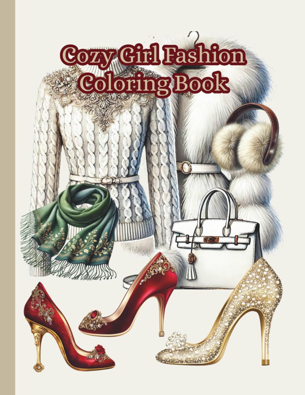 Cozy Girl Fashion Coloring Book: Cozy Winter Fashion Coloring Book (Cozy Winter Coloring Books)