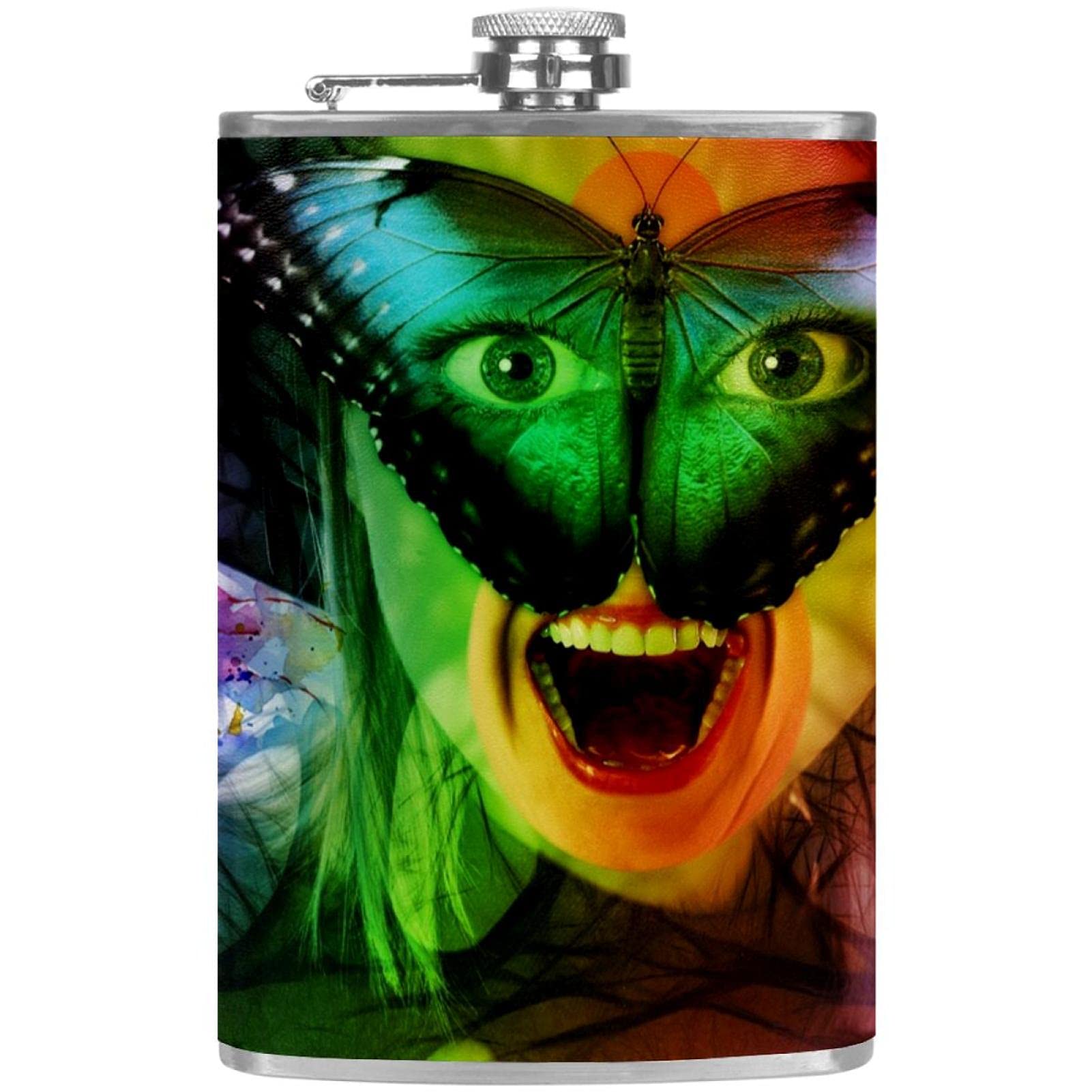 Flasque pour liqueur avec entonnoir pour éviter les fuites et le gaspillage en camping