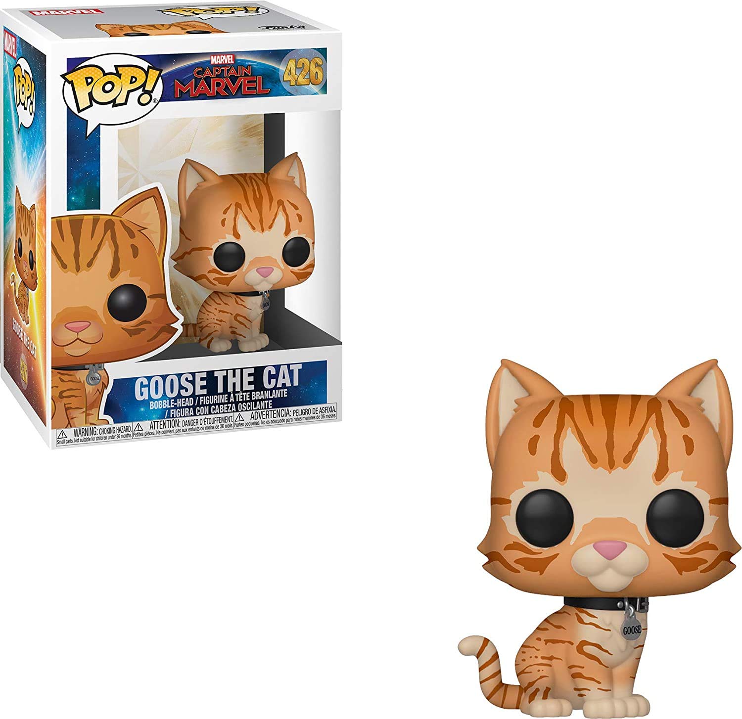 POP! Captain Marvel - Goose the Cat - Collectable Vinyl Figure - Gift Idea - Official Merchandise - Toys for Kids & Adults - Movies Fans - Model Figure for Collectors and Display