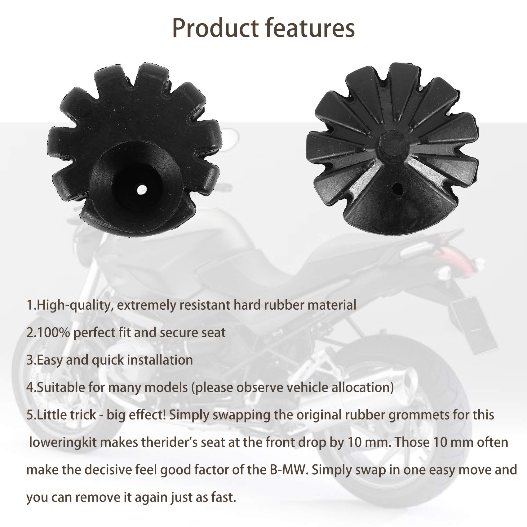 Schwarzer Fahrersitz Tieferlegungssatz Für S1000Xr R1200Rt Lc K1600Gt R1200Gs Lc R1250Gs R 1250 Rt MotorradzubehöR