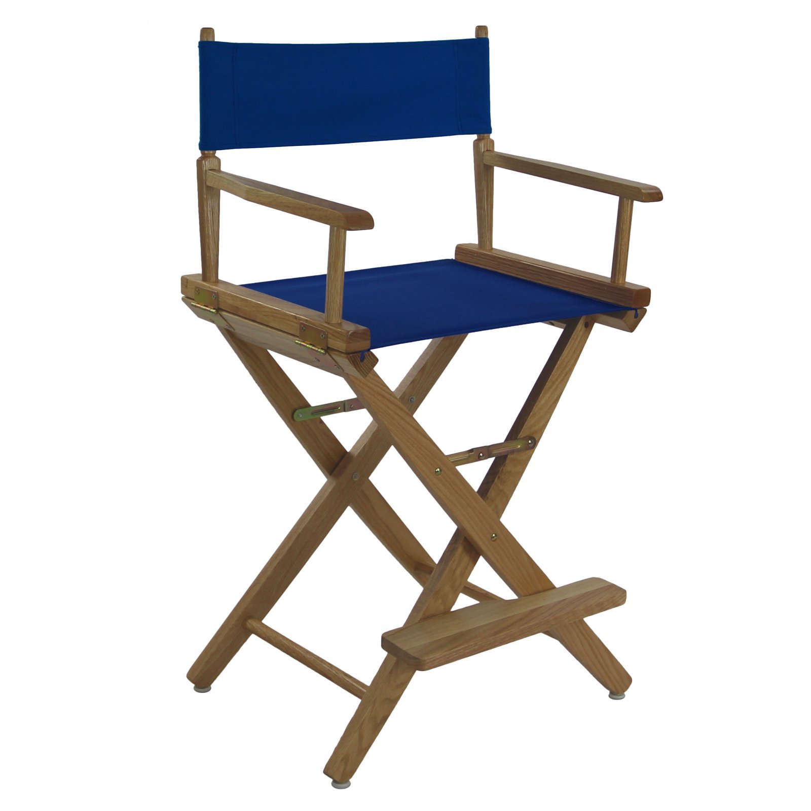 Yu Shan Co USA Ltd Extra-Wide Premium 24 in. American Oak Counter Height Directors Chair